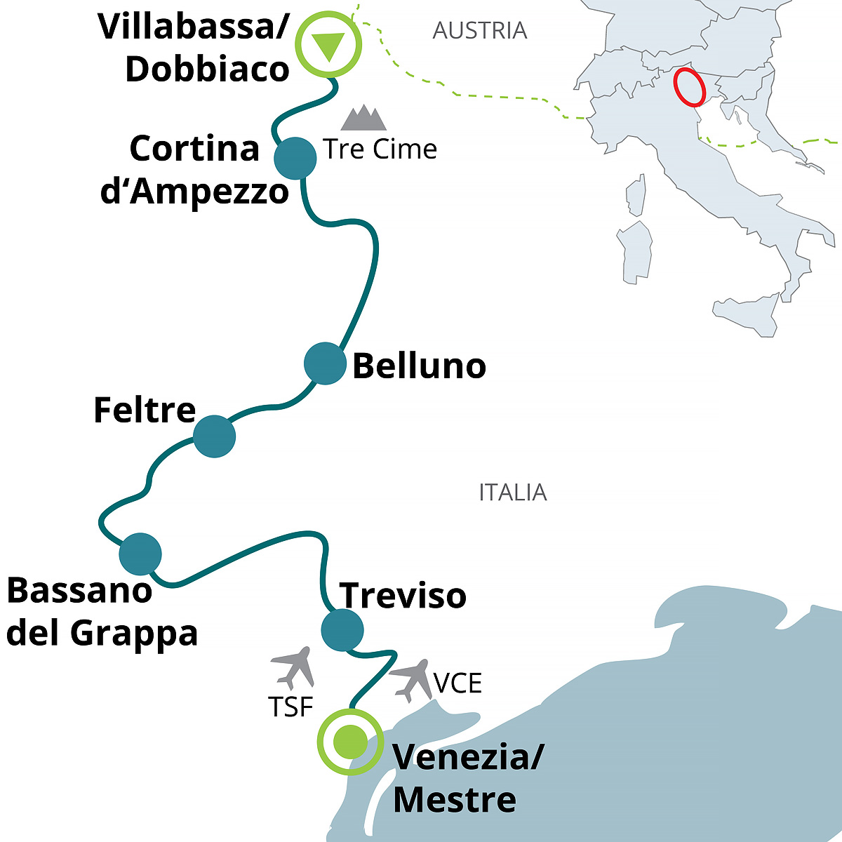 Bike Safari Dolomity - Benátky 4