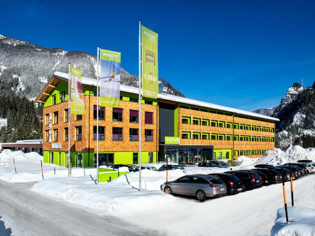 Explorer Hotel Hinterstoder  se skipasem