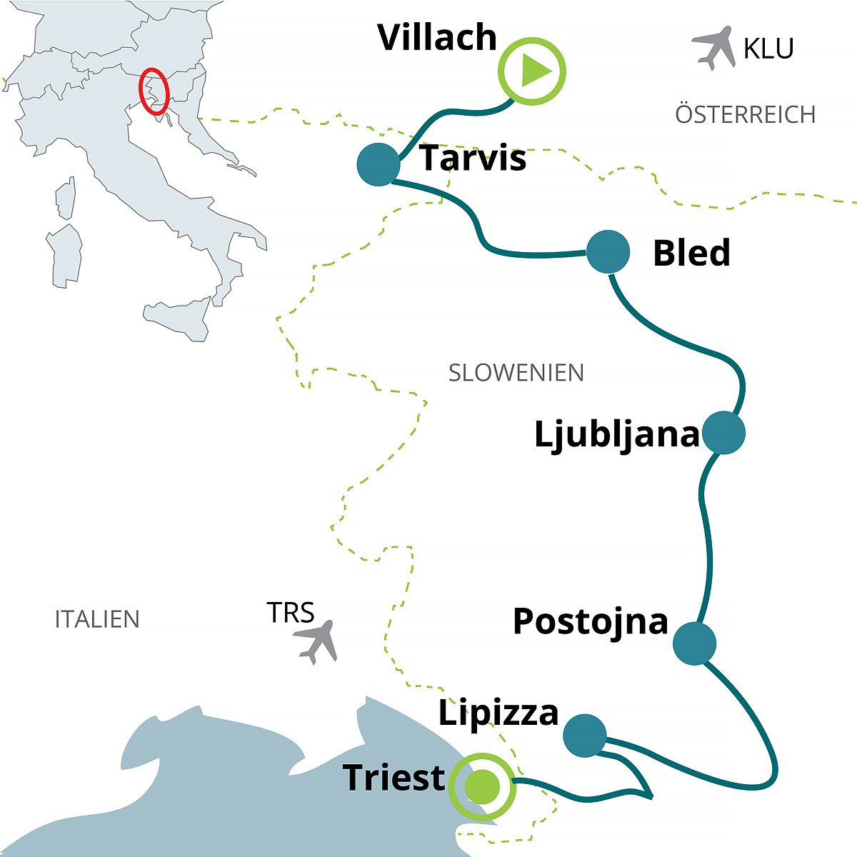 Bike Safari - Alpe Adria Villach - Lublan - Terst 4