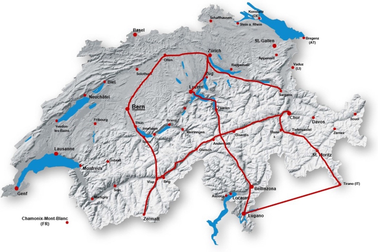 Hotel Gotthard, Bernina a Glacier Express /