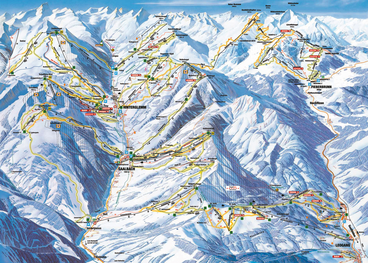 Saalbach / Leogang / Fieberbrunn - Salcbursko